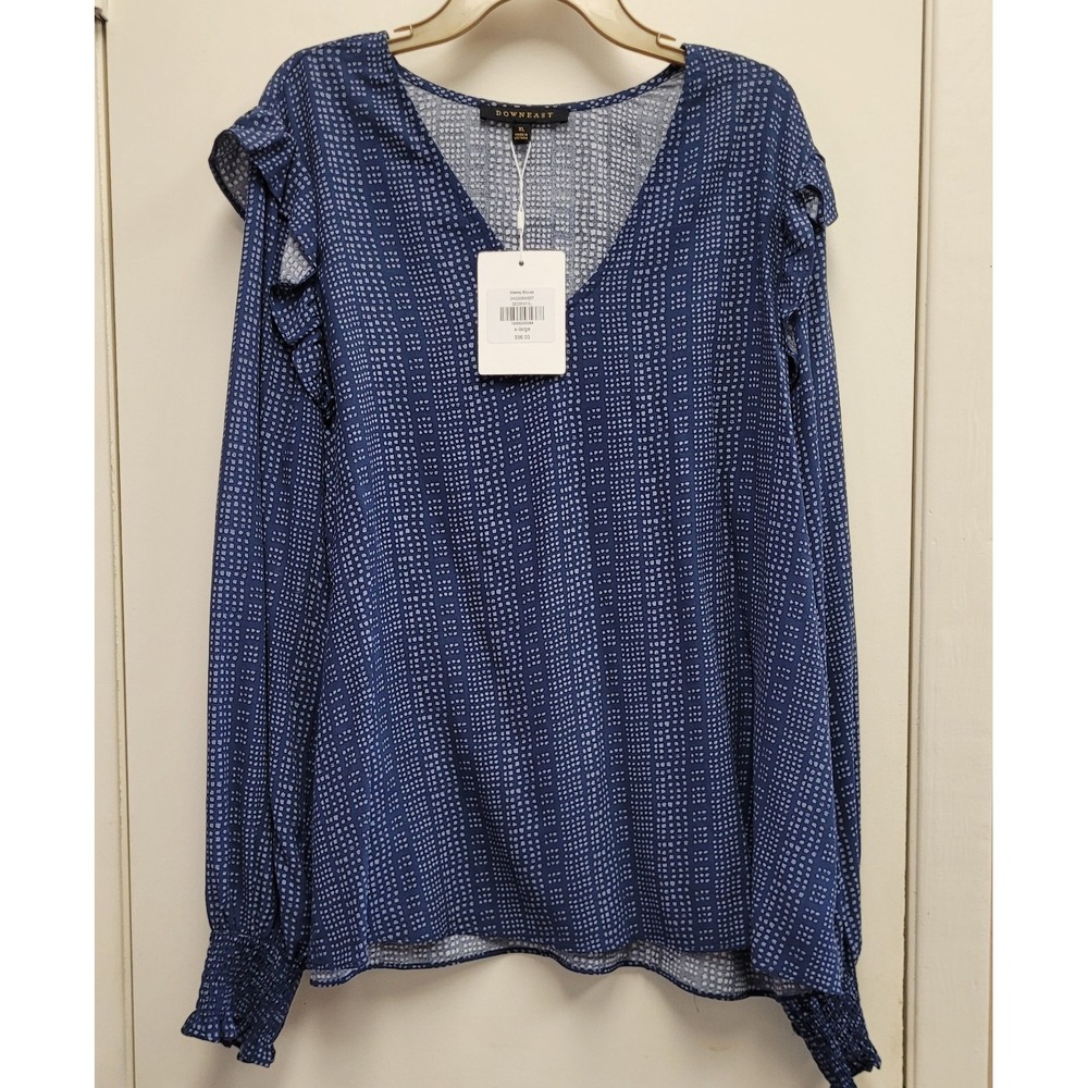 DownEast Meeley blouse Women's size XL‎ shirt